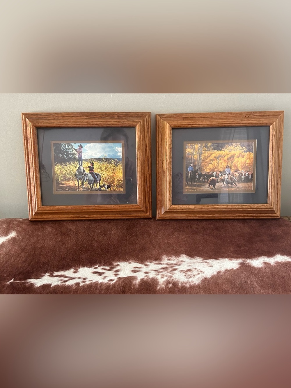 Tim Cox Oak framed Signed prints